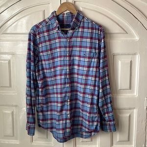 Vineyard Vines Classic Fit Tucker, Medium, Flannel.
